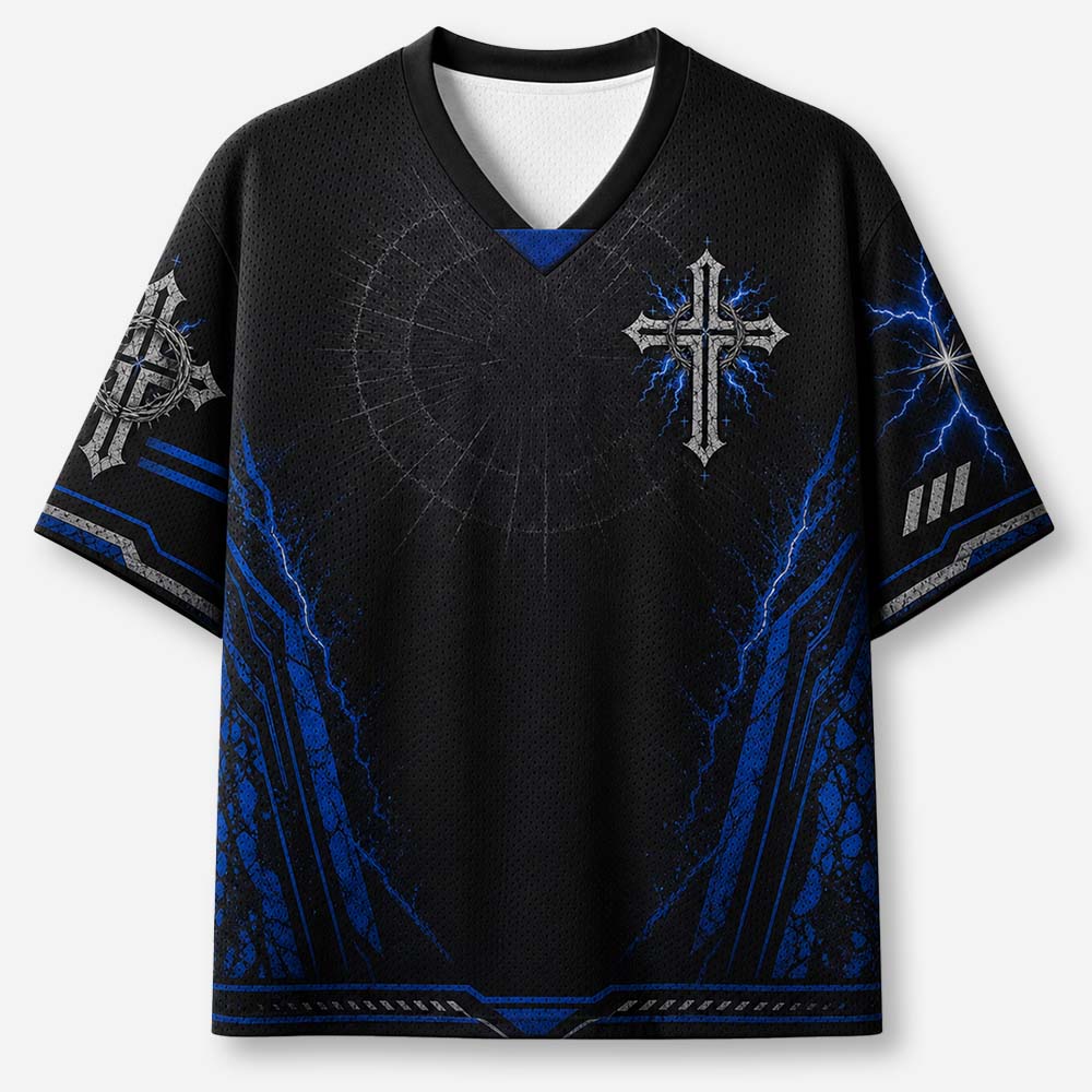 Overcome Grace Graphic Mesh Jersey