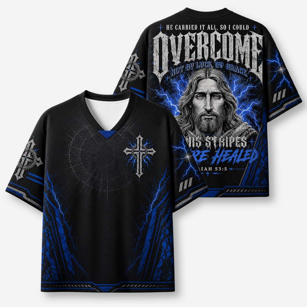 Overcome Grace Graphic Mesh Jersey