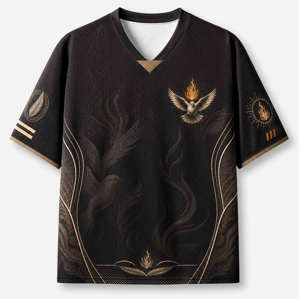 Flame Dove Graphic Mesh Jersey