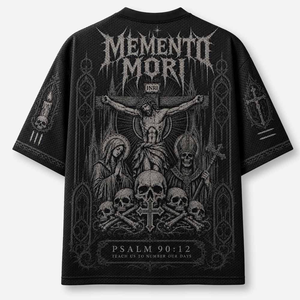 Memento Mori Graphic Mesh Jersey