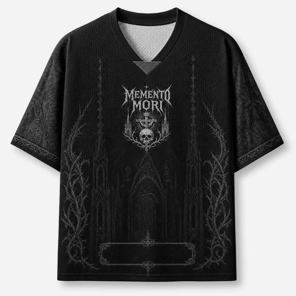 Memento Mori Graphic Mesh Jersey