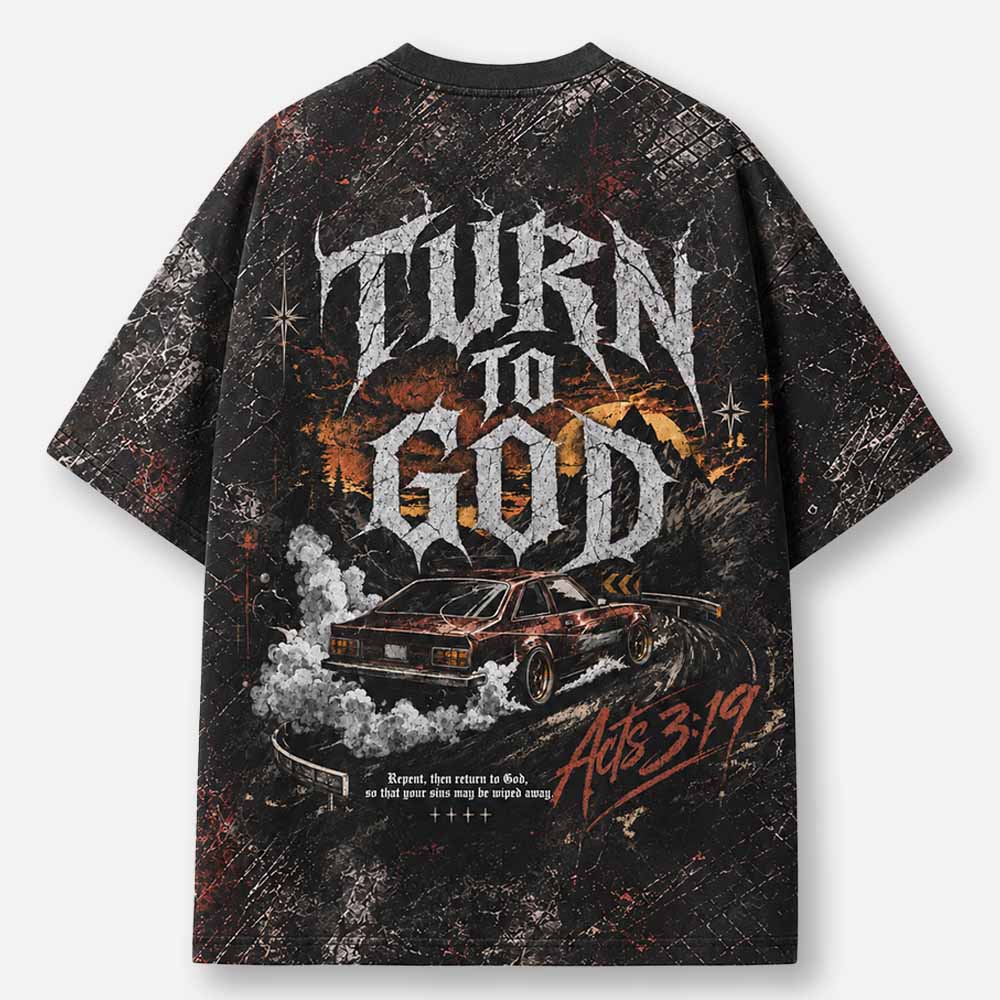 Road Return Eco Oversized Graphic Tees · GRS Certified