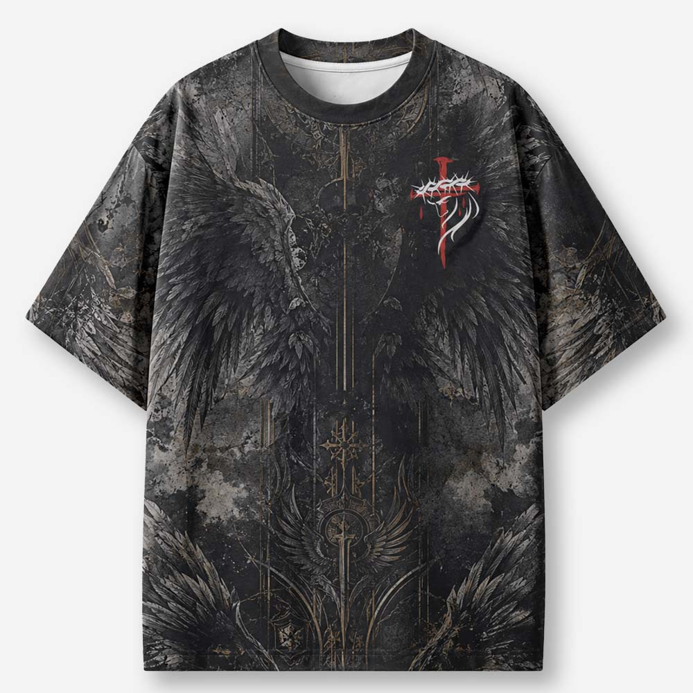 Forgiven Eco Oversized Graphic Tees · GRS Certified