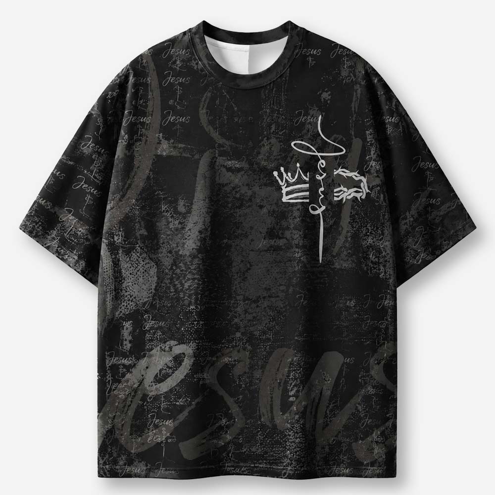 White Horse Rider Eco Oversized Graphic Tees · GRS Certified
