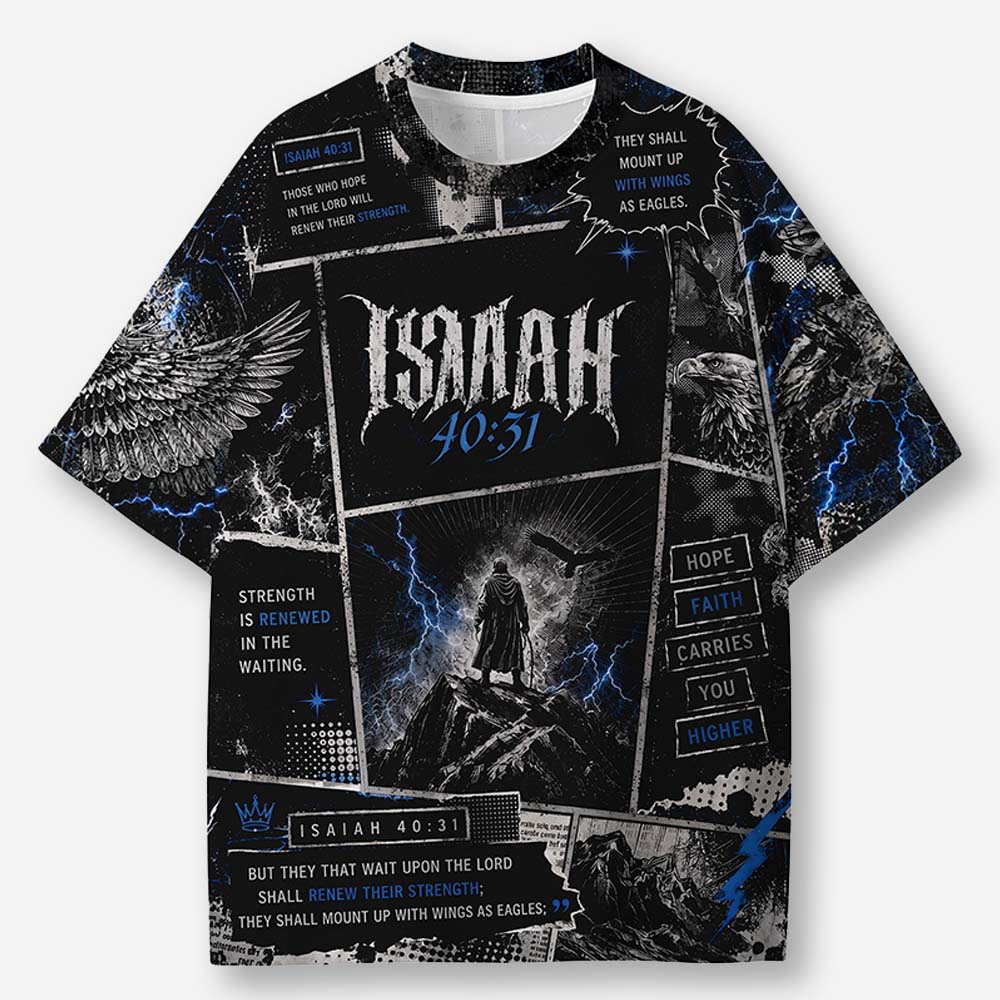 Soaring Eagle Eco Oversized Graphic Tees · GRS Certified