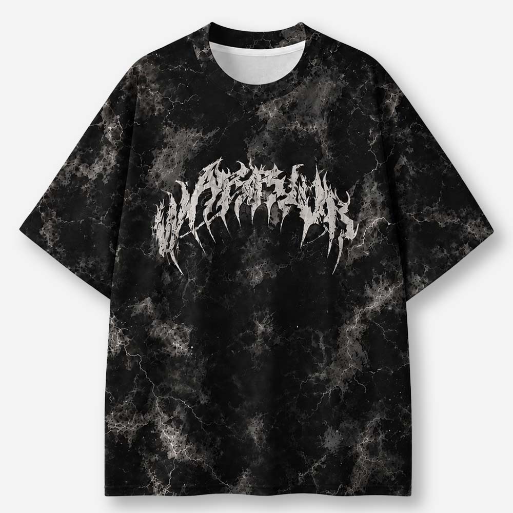 Warfare Knight Eco Oversized Graphic Tees · GRS Certified