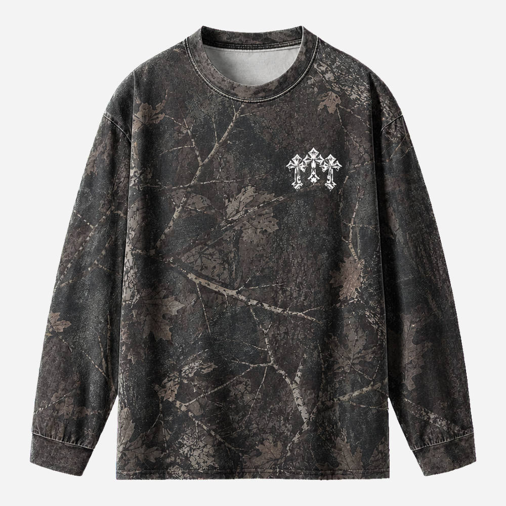 Overcome Eco Oversized Long-Sleeve Graphic Tees · GRS Certified