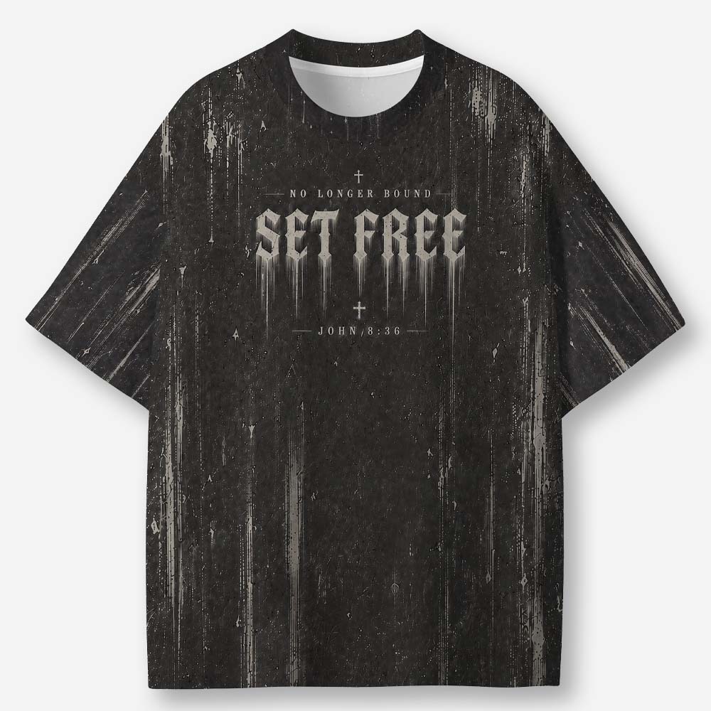 Set Free Eco Oversized Graphic Tees · GRS Certified