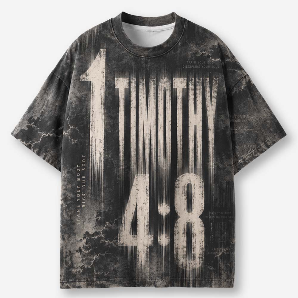 Train Discipline Eco Oversized Graphic Tees · GRS Certified