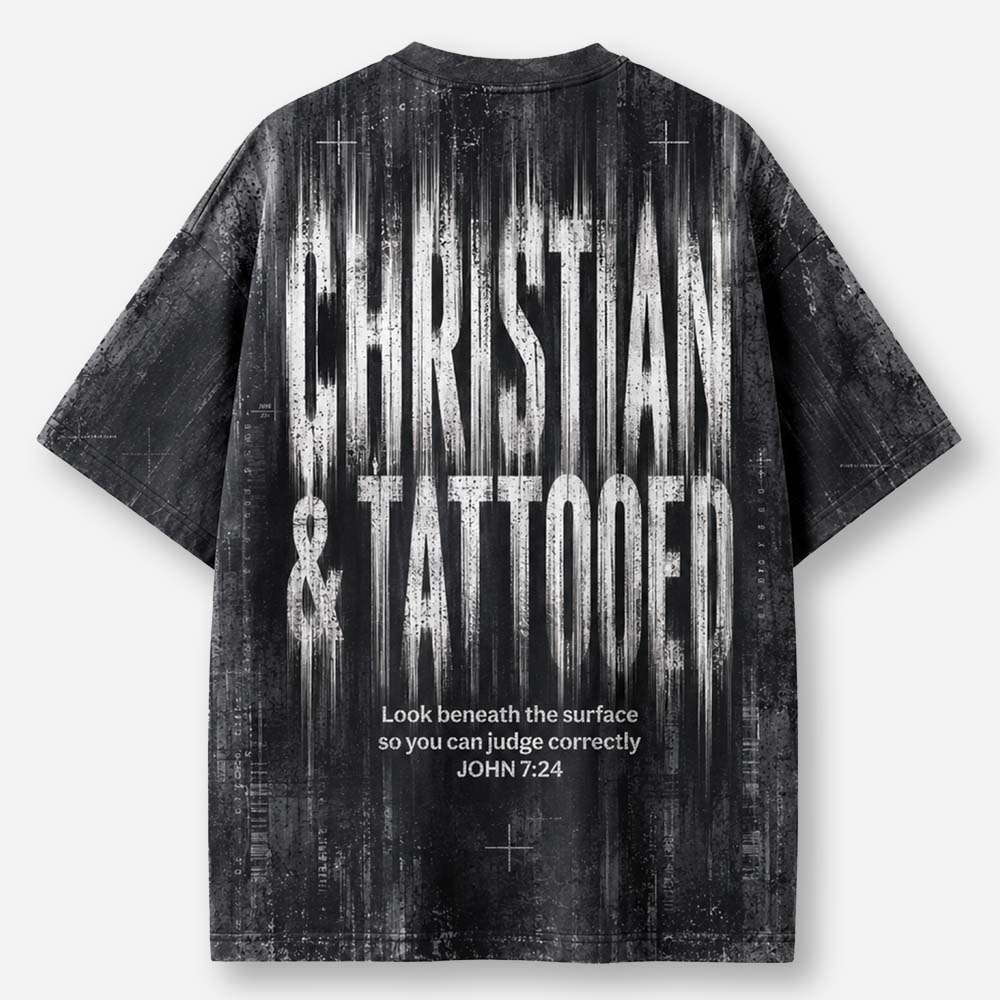 Marked Identity Eco Oversized Graphic Tees · GRS Certified