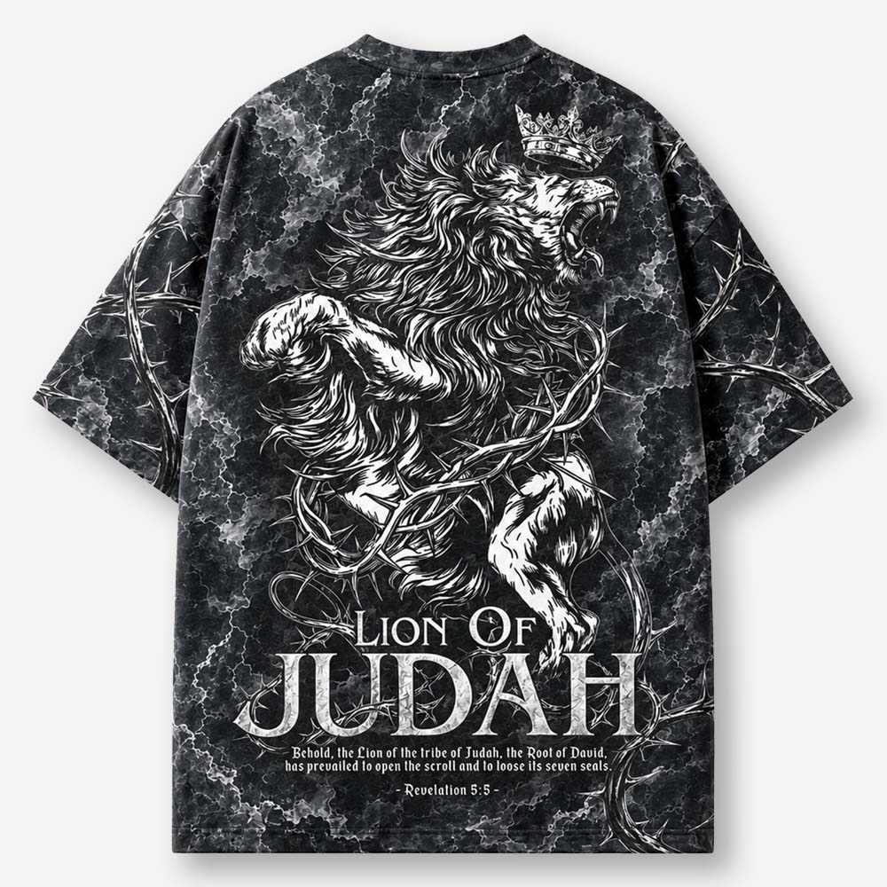 Crowned Lion Eco Oversized Graphic Tees · GRS Certified