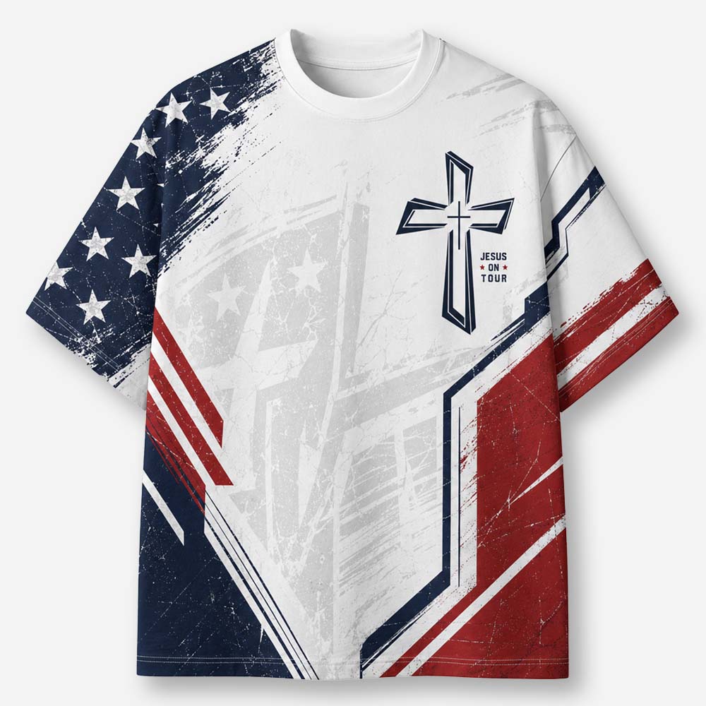 Tour List Eco Oversized Graphic Tees · GRS Certified