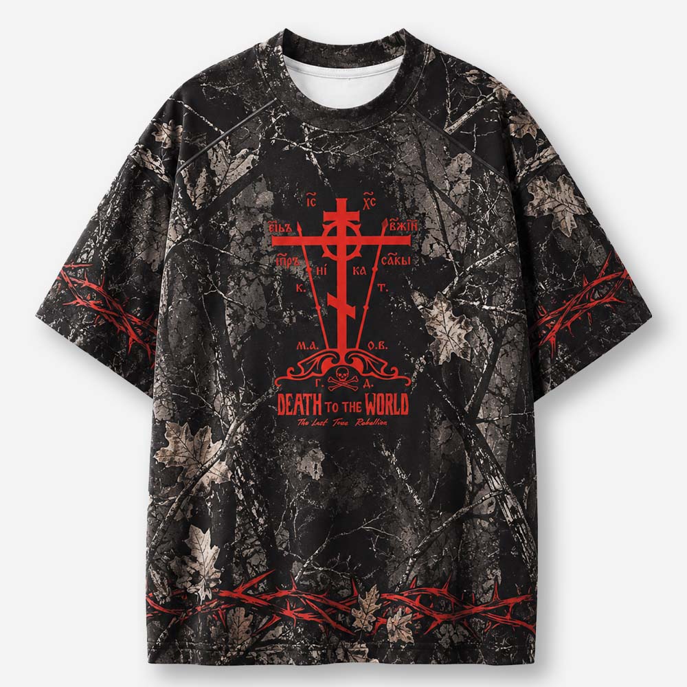 Death to The World Eco Oversized Graphic Tees · GRS Certified