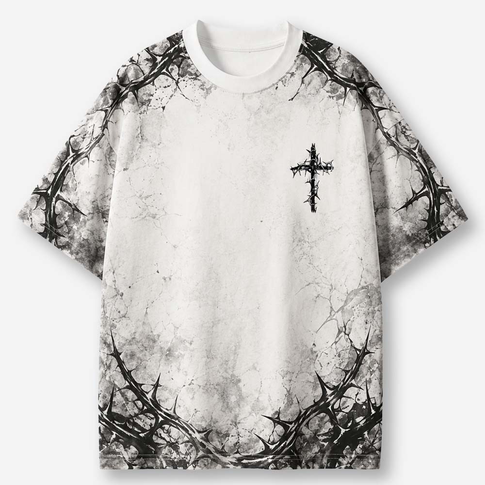 Thorned Emblem Eco Oversized Graphic Tees · GRS Certified