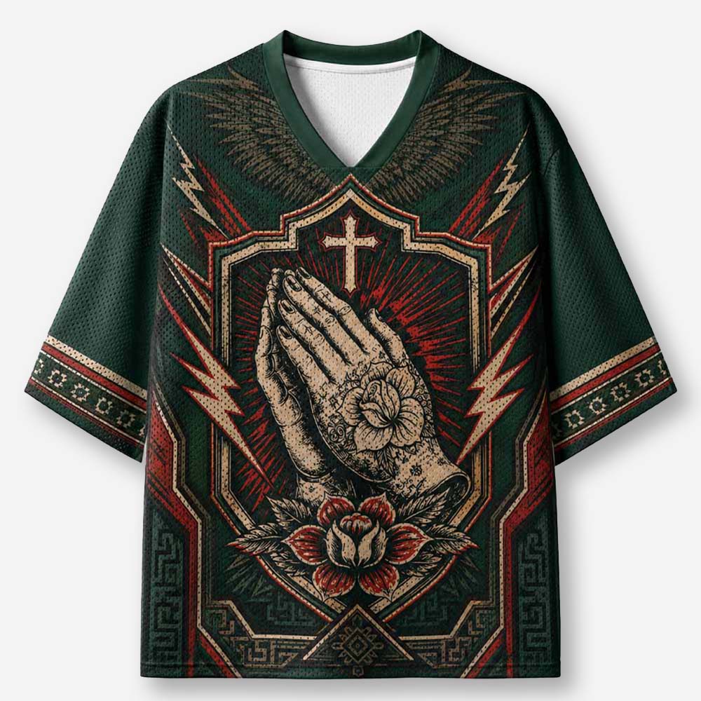 Rose Hands Graphic Mesh Jersey