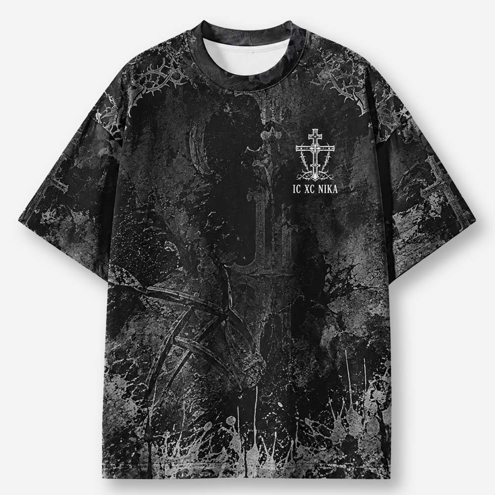 Victory Emblem Eco Oversized Graphic Tees · GRS Certified