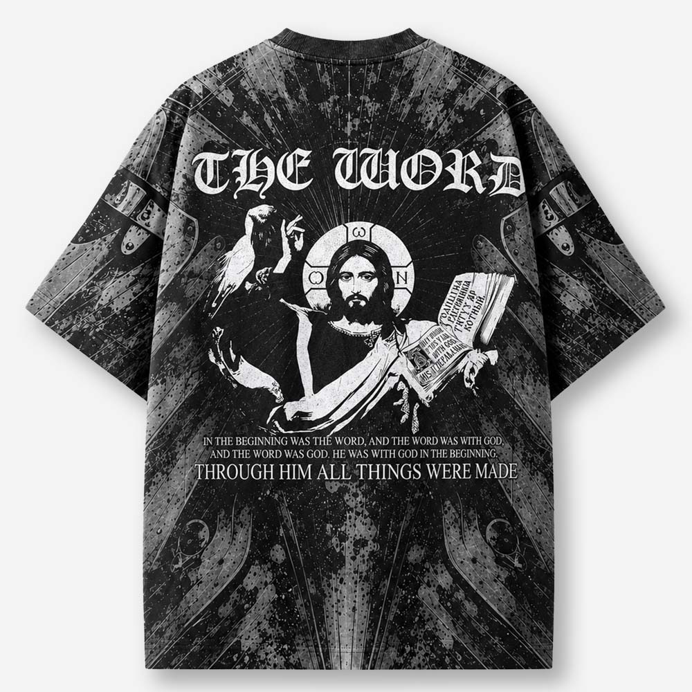 Word Emblem Eco Oversized Graphic Tees · GRS Certified