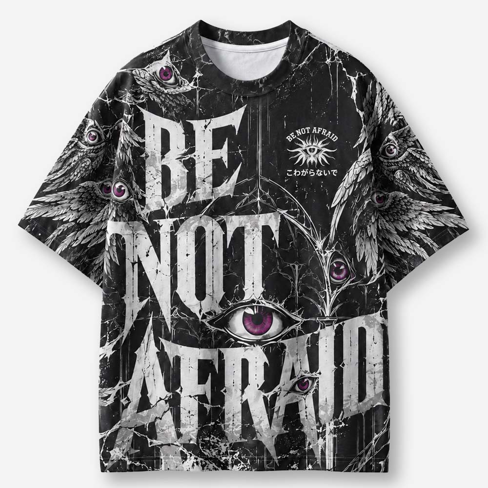 Fearless Eye Wings Eco Oversized Graphic Tees · GRS Certified