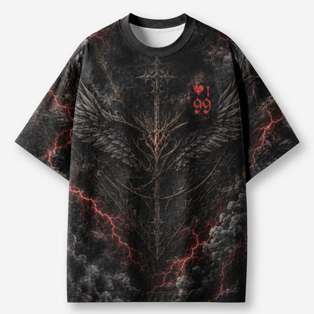 Storm Lamb Eco Oversized Graphic Tees · GRS Certified
