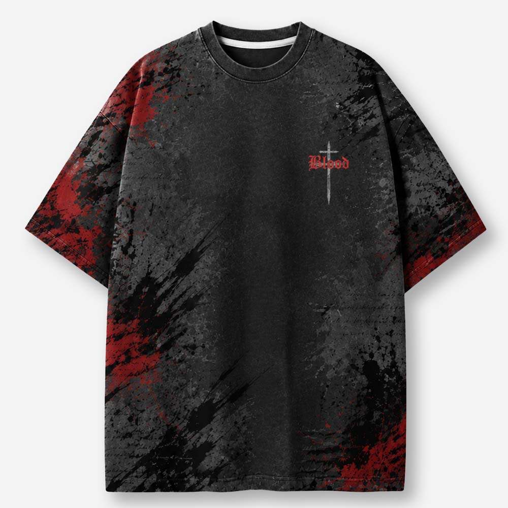 By The Blood All-Over Print T-Shirt