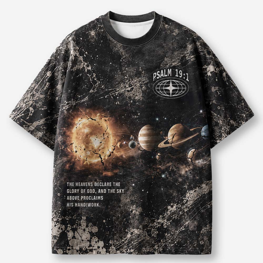 Celestial Wonder Eco Oversized Graphic Tees · GRS Certified