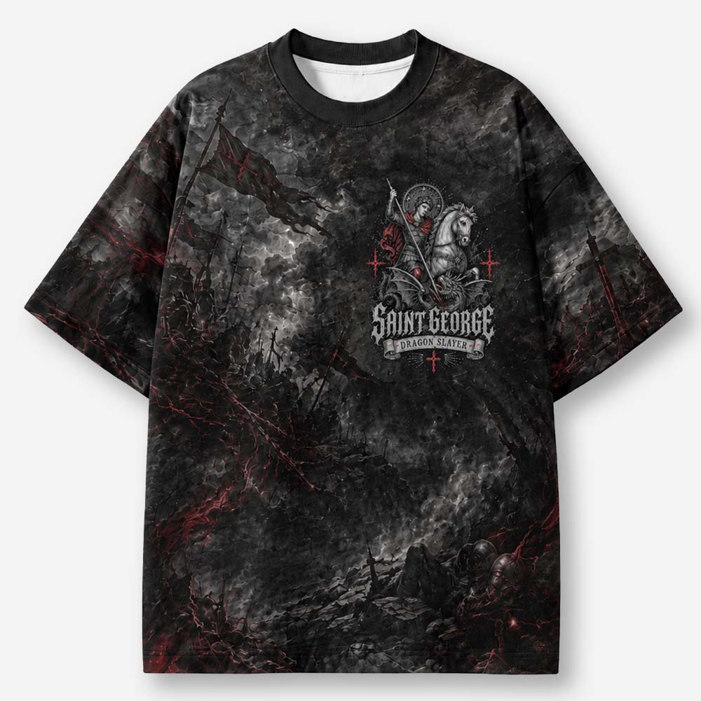 Dragon Slayer Eco Oversized Graphic Tees · GRS Certified