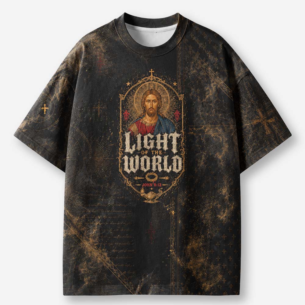 Radiant Light Eco Oversized Graphic Tees · GRS Certified