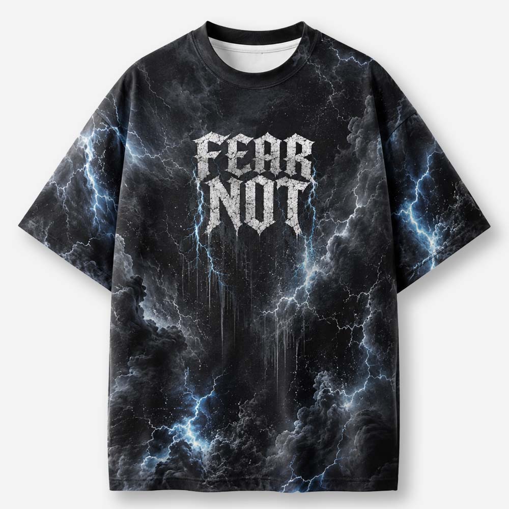 Fearless Storm Eco Oversized Graphic Tees · GRS Certified