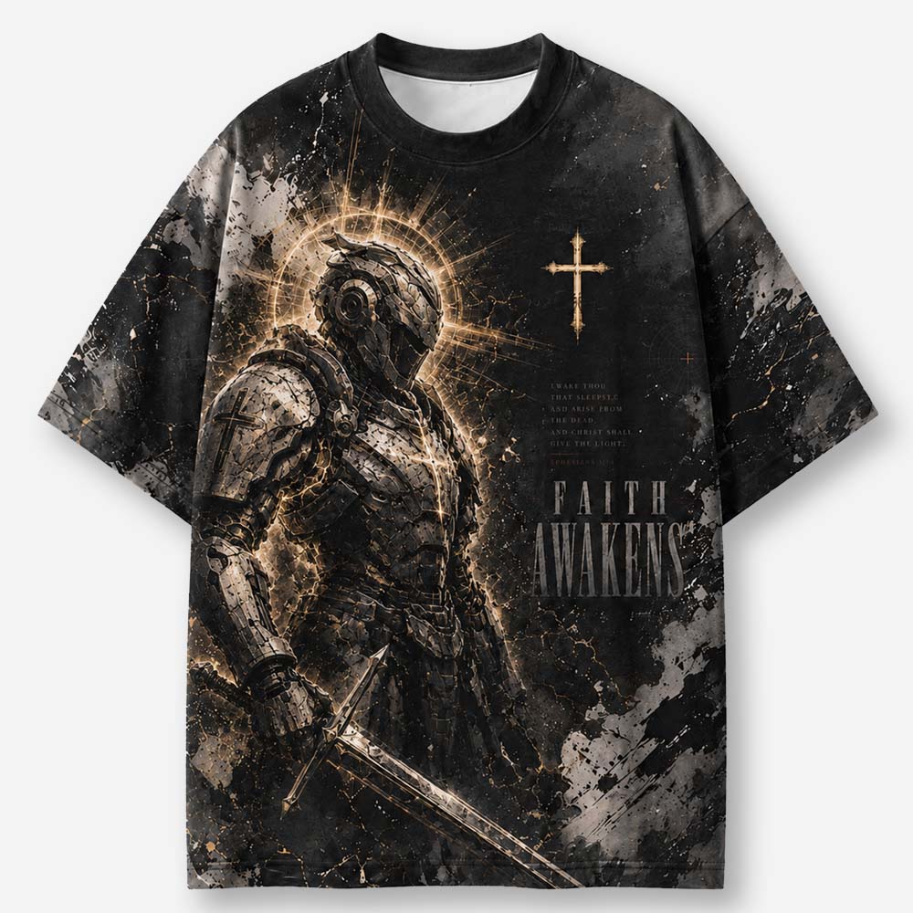 Awakened Eco Oversized Graphic Tees · GRS Certified