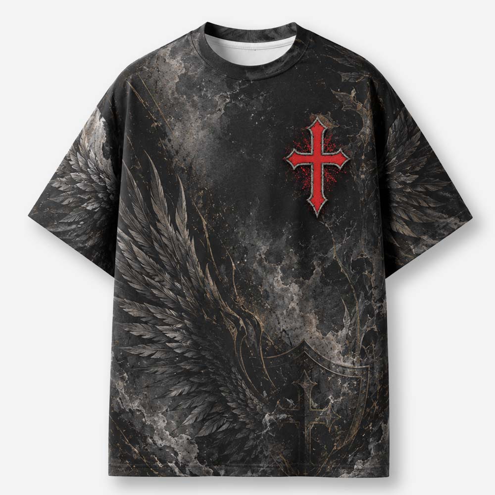 Path Knight Eco Oversized Graphic Tees · GRS Certified