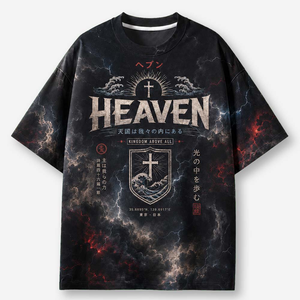 Mighty Warrior Eco Oversized Graphic Tees · GRS Certified