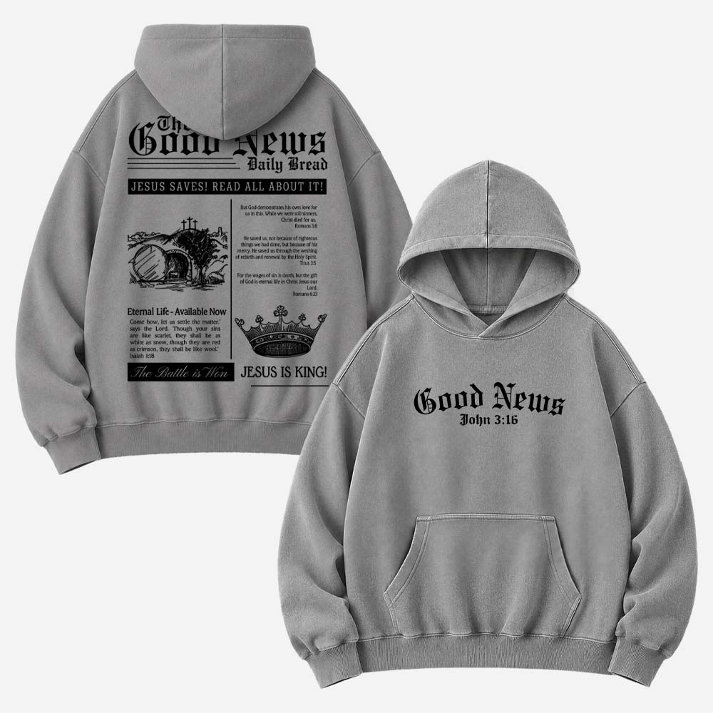 The Good News Vintage Washed Hoodie