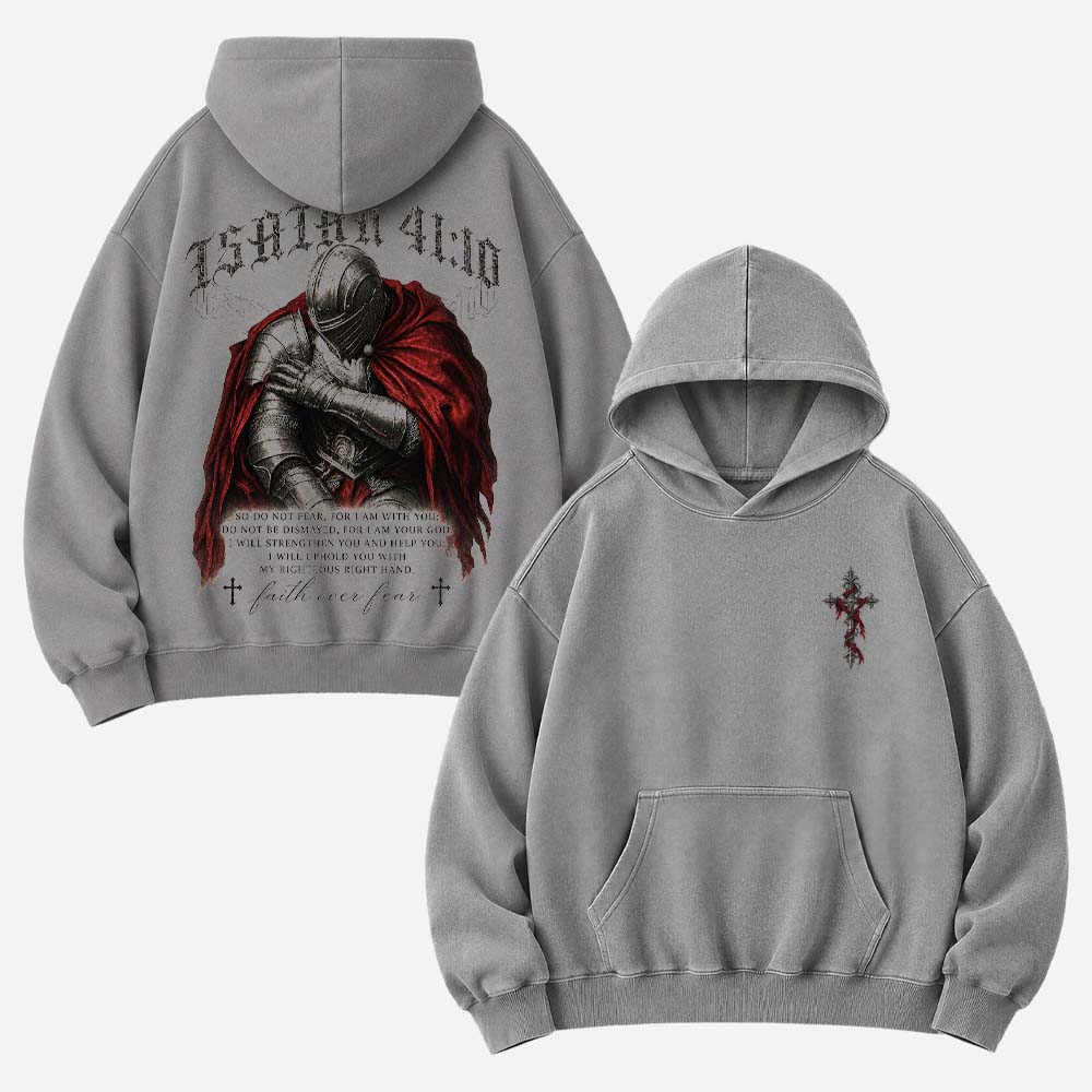 Red Cloak Knight Vintage Washed Hoodie