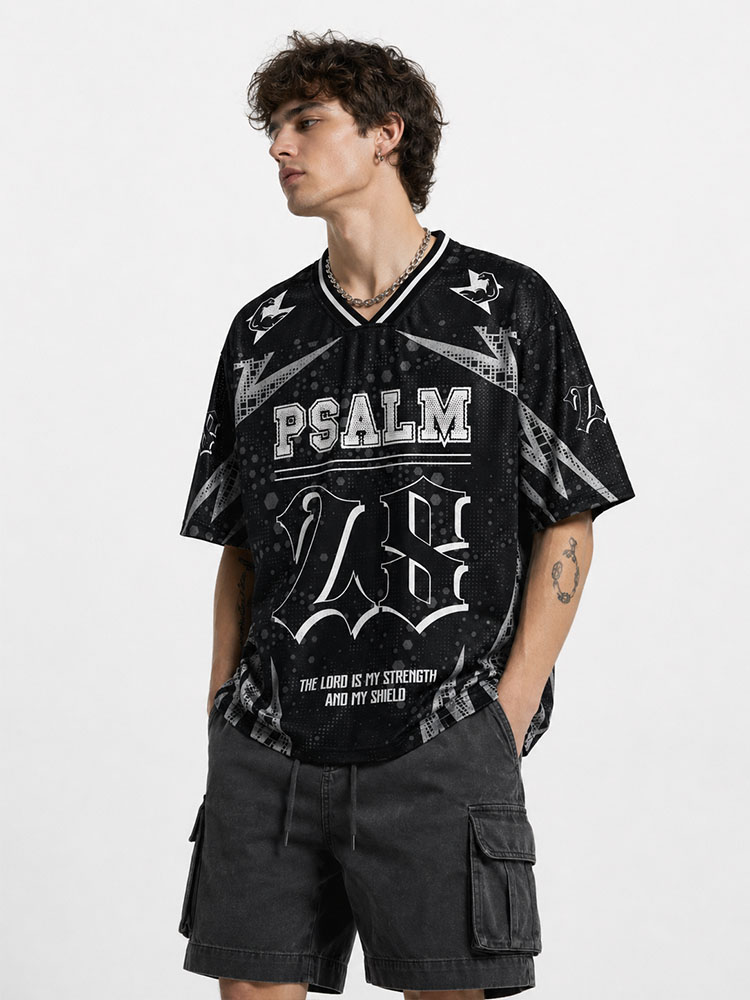 Angel Graphic Graphic Mesh Jersey