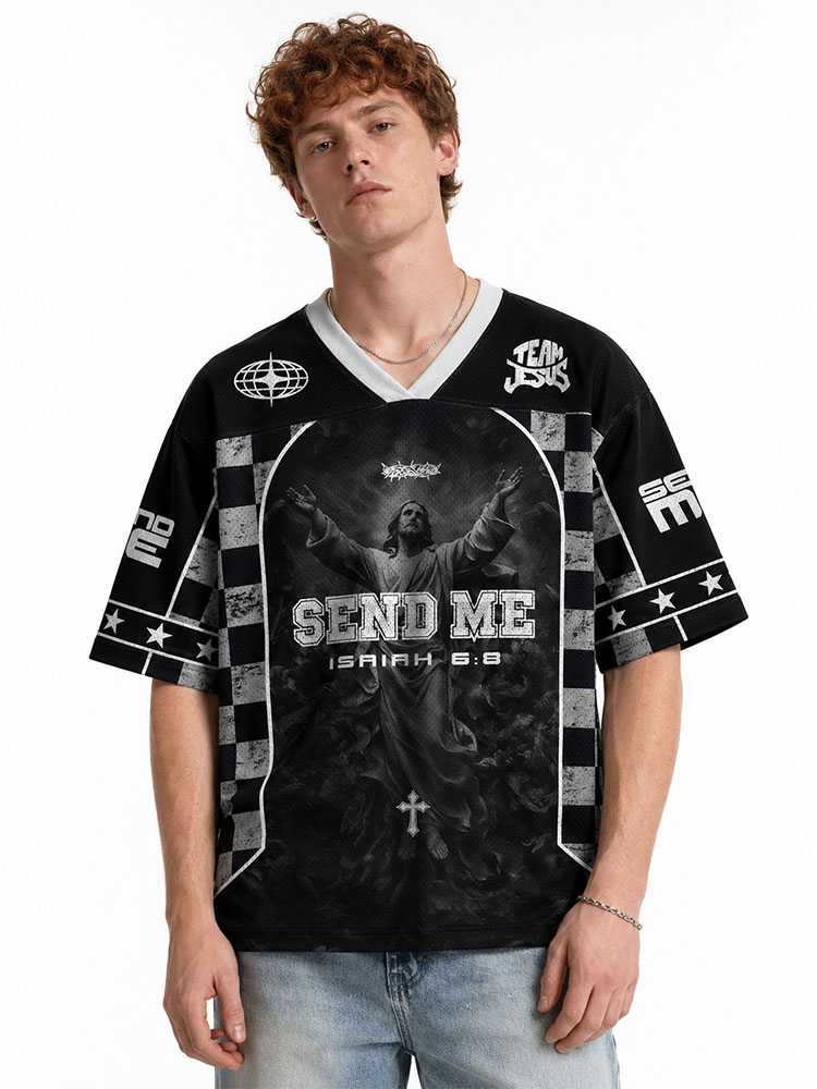 Send Me Graphic Mesh Jersey