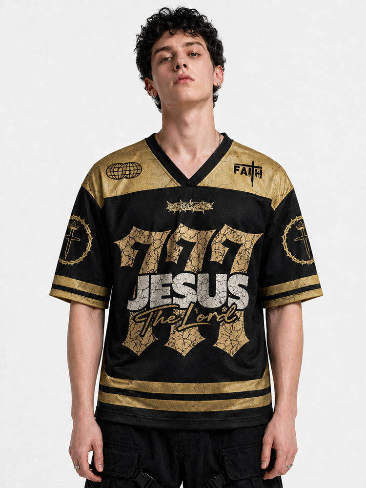 Always Believe Graphic Mesh Jersey