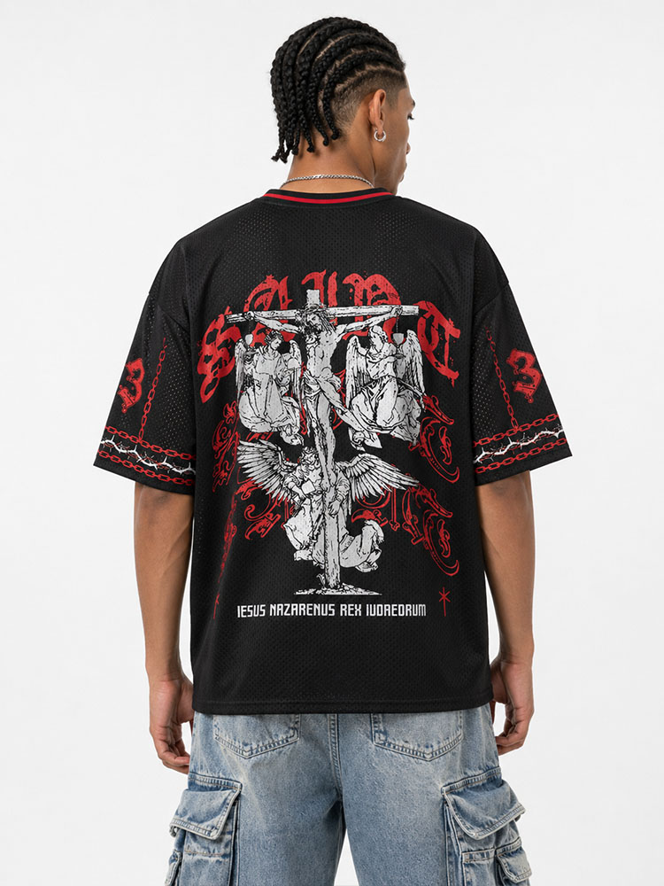 Forgiven Graphic Mesh Jersey