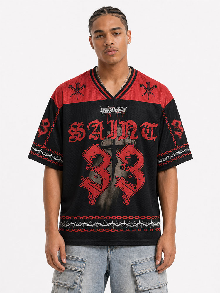 Forgiven Graphic Mesh Jersey