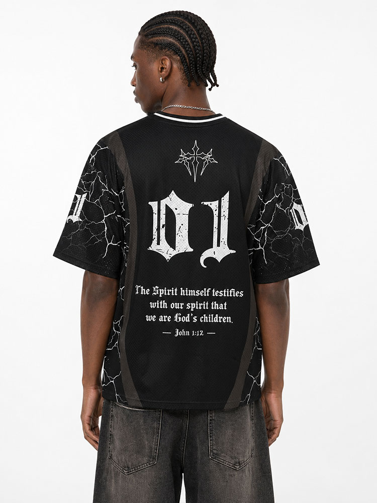 Child Emblem Graphic Mesh Jersey