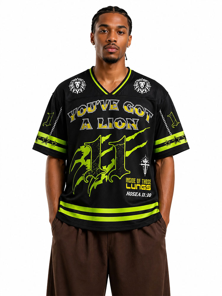 You've Got A Lion Graphic Mesh Jersey