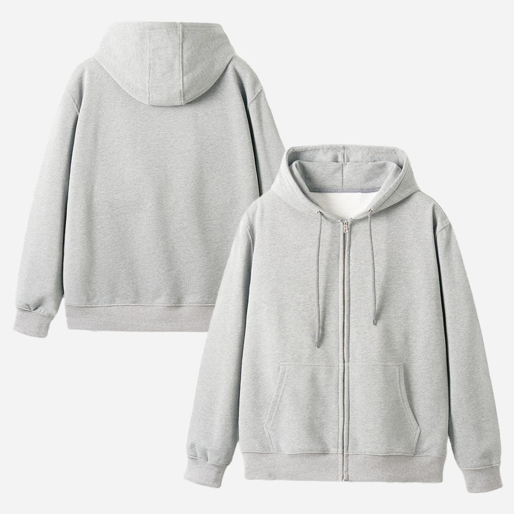 Basic Full-Zip Fleece Hoodie