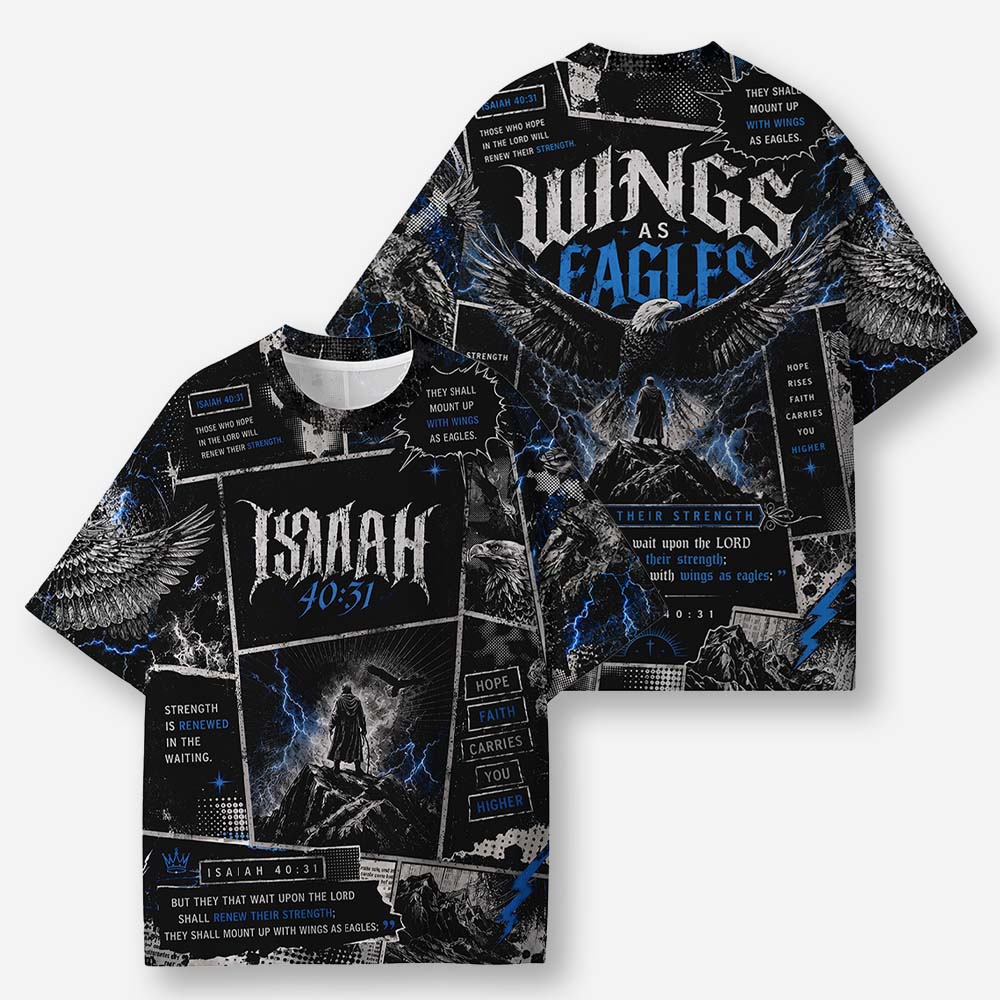 Soaring Eagle Eco Oversized Graphic Tees · GRS Certified
