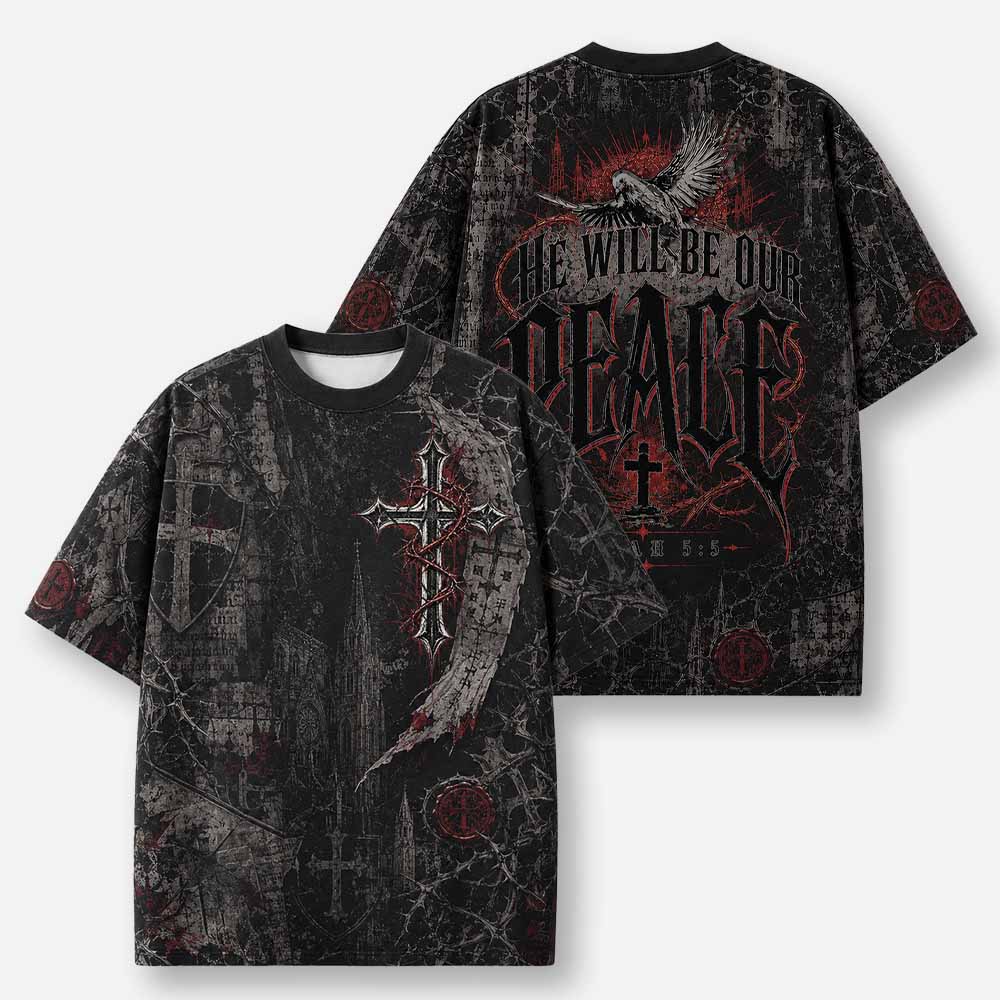 Peace Wings Eco Oversized Graphic Tees · GRS Certified