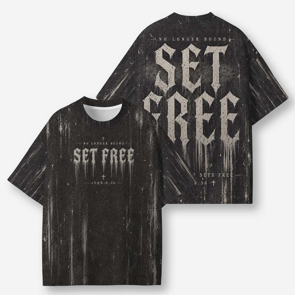 Set Free Eco Oversized Graphic Tees · GRS Certified