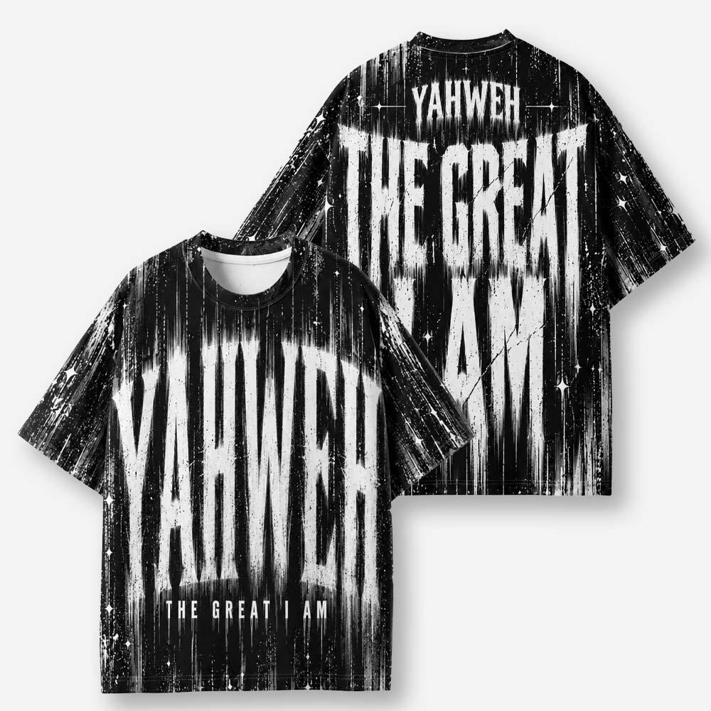 Great I Am Eco Oversized Graphic Tees · GRS Certified