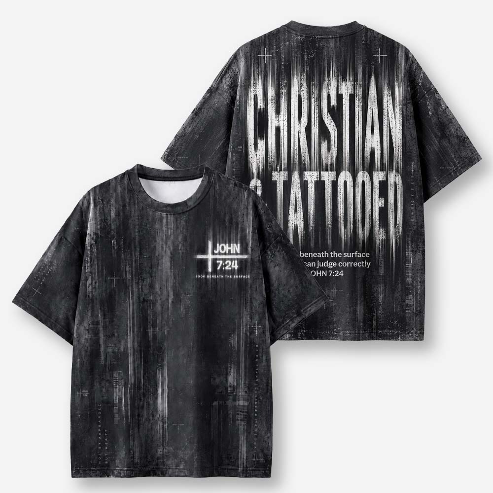 Marked Identity Eco Oversized Graphic Tees · GRS Certified