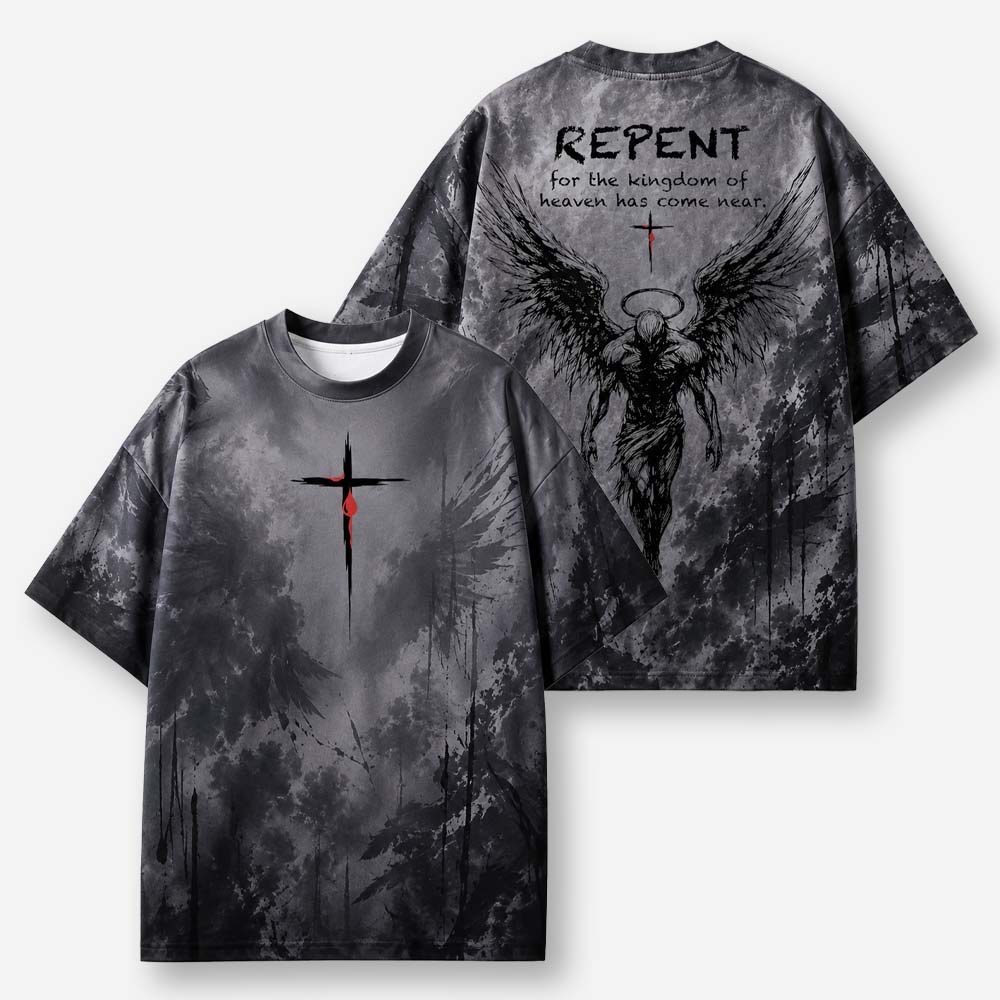 Repent Eco Oversized Graphic Tees · GRS Certified