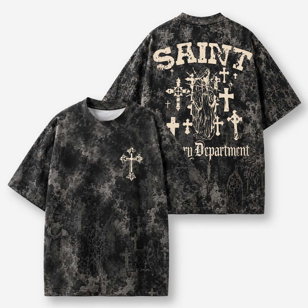 Gothic Statue Eco Oversized Graphic Tees · GRS Certified