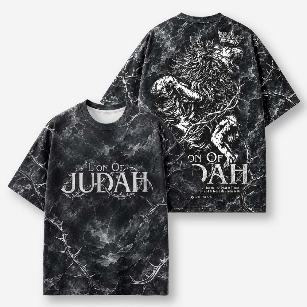 Crowned Lion Eco Oversized Graphic Tees · GRS Certified