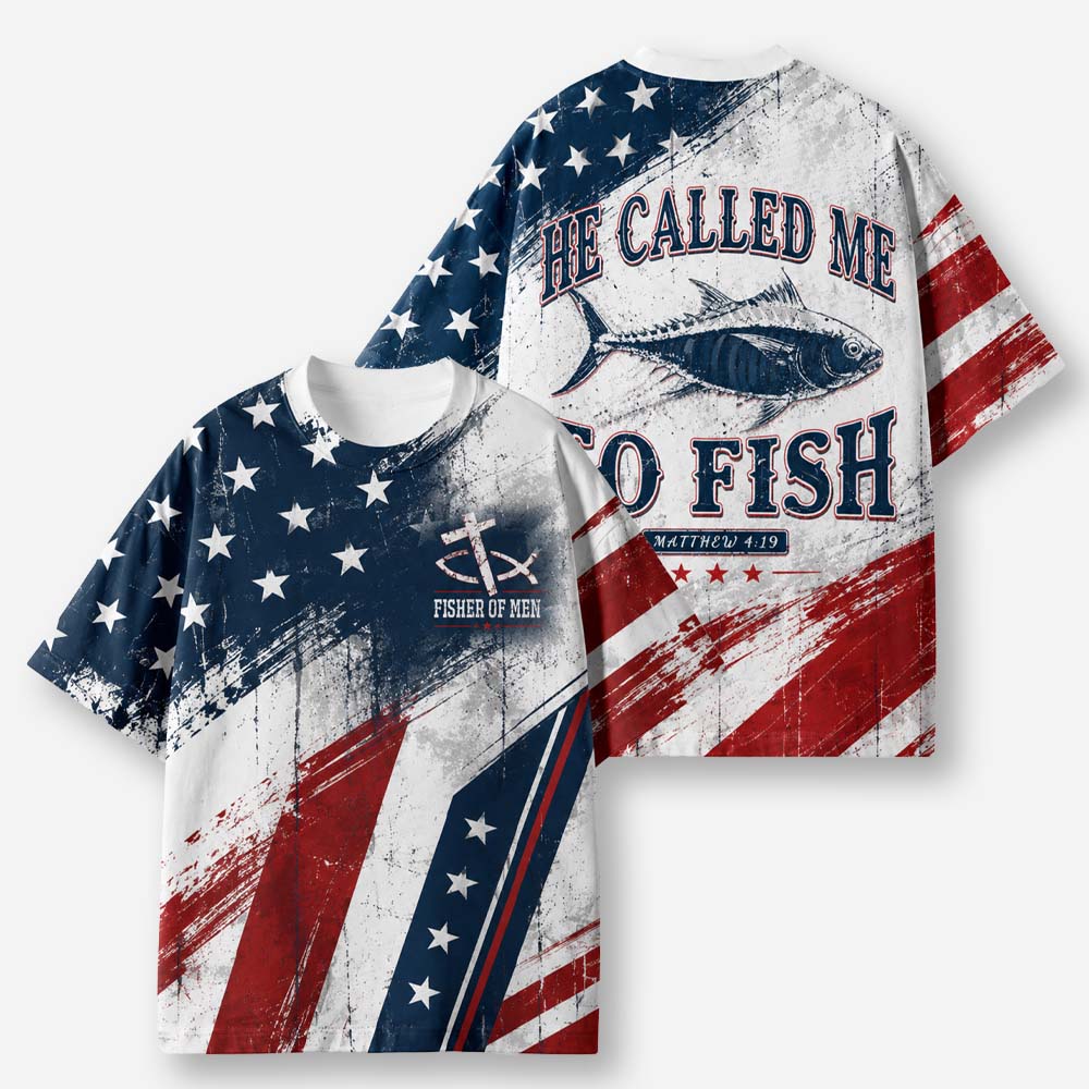 Call To Fish Eco Oversized Graphic Tees · GRS Certified